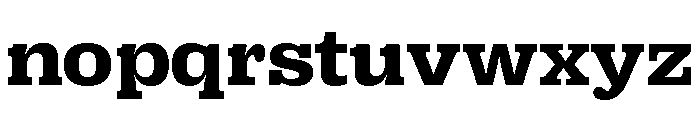 Right Slab Wide Variable 5 Font LOWERCASE