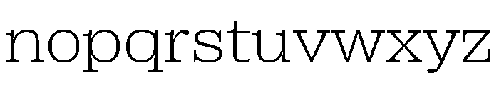Right Slab Wide Variable Font LOWERCASE