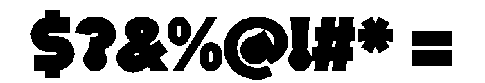 Rillus Black Font OTHER CHARS