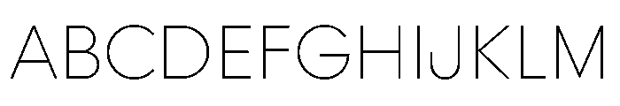 Rillus Extralight Font UPPERCASE