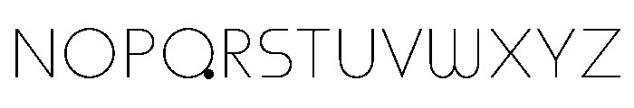 Rillus Extralight Font UPPERCASE