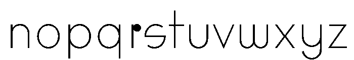 Rillus Extralight Font LOWERCASE