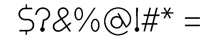 Rillus Light Font OTHER CHARS