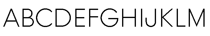 Rillus Light Font UPPERCASE