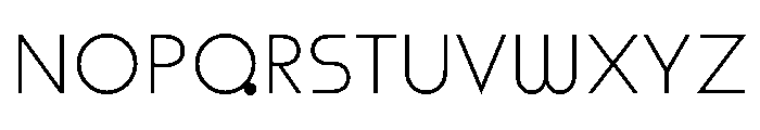 Rillus Light Font UPPERCASE