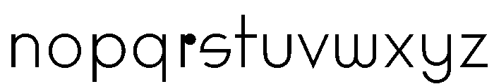 Rillus Light Font LOWERCASE