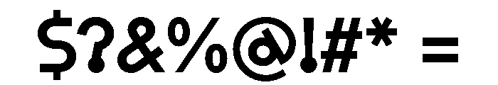 Rillus Medium Font OTHER CHARS