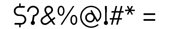 Rillus Semilight Font OTHER CHARS