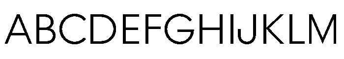 Rillus Semilight Font UPPERCASE