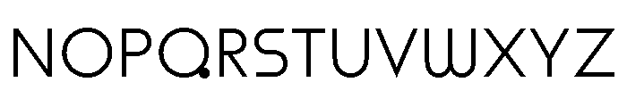 Rillus Semilight Font UPPERCASE