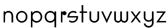 Rillus Semilight Font LOWERCASE