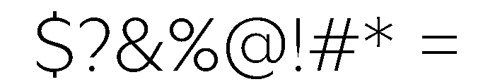 Ritma Thin Font OTHER CHARS
