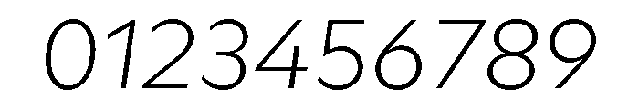 Ritma ThinItalic Font OTHER CHARS