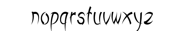 Rimple-CondensedRegular Font LOWERCASE