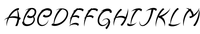 RimpleItalic Font UPPERCASE