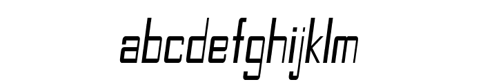 Riteon-CondensedItalic Font LOWERCASE