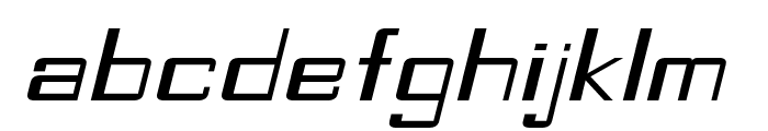 Riteon-ExpandedItalic Font LOWERCASE