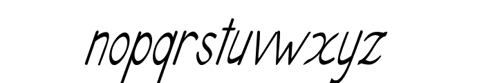 Riverdale-CondensedItalic Font LOWERCASE