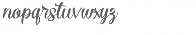 Ricca Script Font LOWERCASE