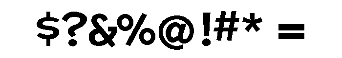 Ribjoint Regular Font OTHER CHARS