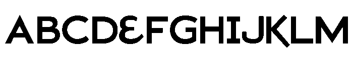 Ribjoint Regular Font UPPERCASE