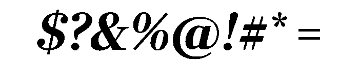 Richmond Display Italic Font OTHER CHARS