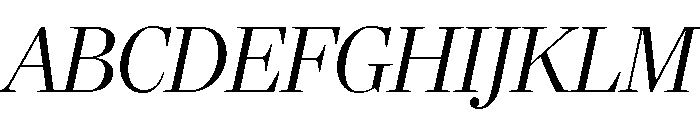 Richmond Display Light Italic Font UPPERCASE