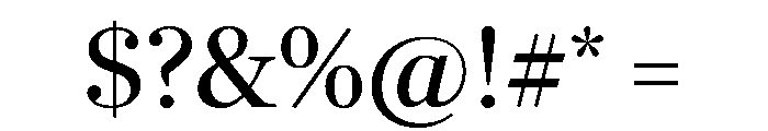 Richmond Display Regular Font OTHER CHARS
