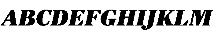 Richmond Display Ultra Black Italic Font UPPERCASE
