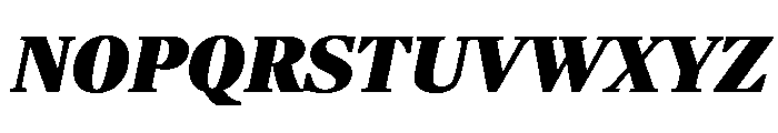Richmond Display Ultra Black Italic Font UPPERCASE