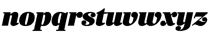 Richmond Display Ultra Black Italic Font LOWERCASE