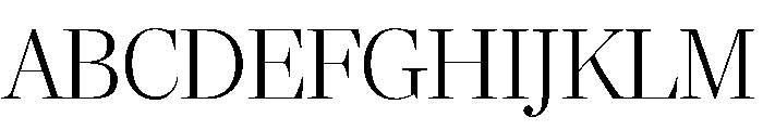 Richmond Display Ultra Light Font UPPERCASE