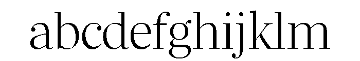 Richmond Display Ultra Light FONT