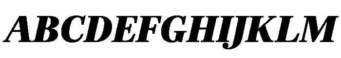 Richmond Text Black Italic Font UPPERCASE