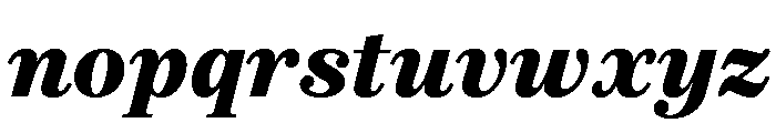 Richmond Text Black Italic Font LOWERCASE