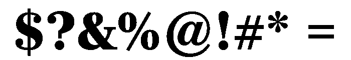 Richmond Text Black Font OTHER CHARS