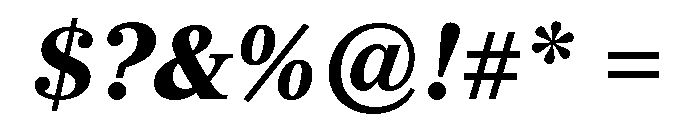 Richmond Text Bold Italic Font OTHER CHARS