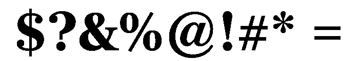 Richmond Text Bold Font OTHER CHARS
