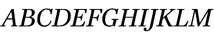 Richmond Text Italic Font UPPERCASE