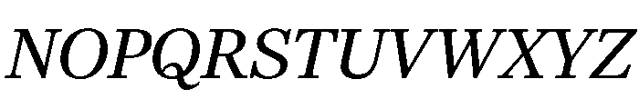 Richmond Text Italic Font UPPERCASE