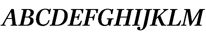 Richmond Text Medium Italic Font UPPERCASE