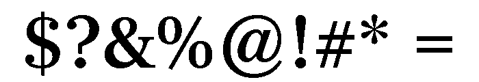 Richmond Text Medium Font OTHER CHARS