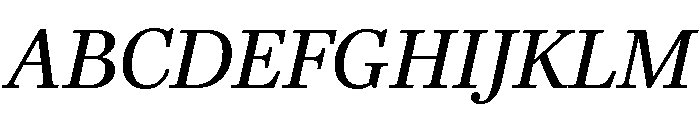 Richmond Text Regular Italic Font UPPERCASE