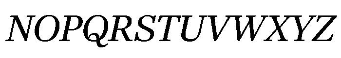 Richmond Text Regular Italic Font UPPERCASE