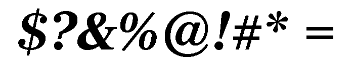 Richmond Text Semi Bold Italic Font OTHER CHARS