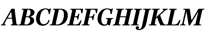 Richmond Text Semi Bold Italic Font UPPERCASE