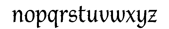 Ridley Regular Font LOWERCASE