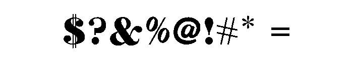 Riley Regular Font OTHER CHARS
