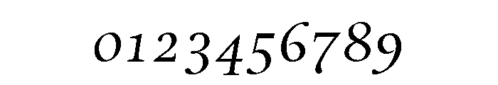 Rilke Book Italic Font OTHER CHARS