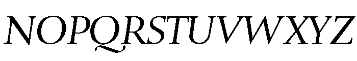 Rilke Book Italic Font UPPERCASE
